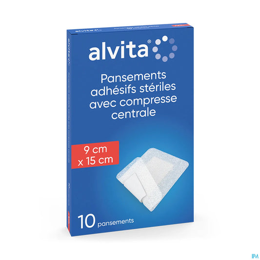 Medicazione adesiva sterile 9x15 cm 10 unità