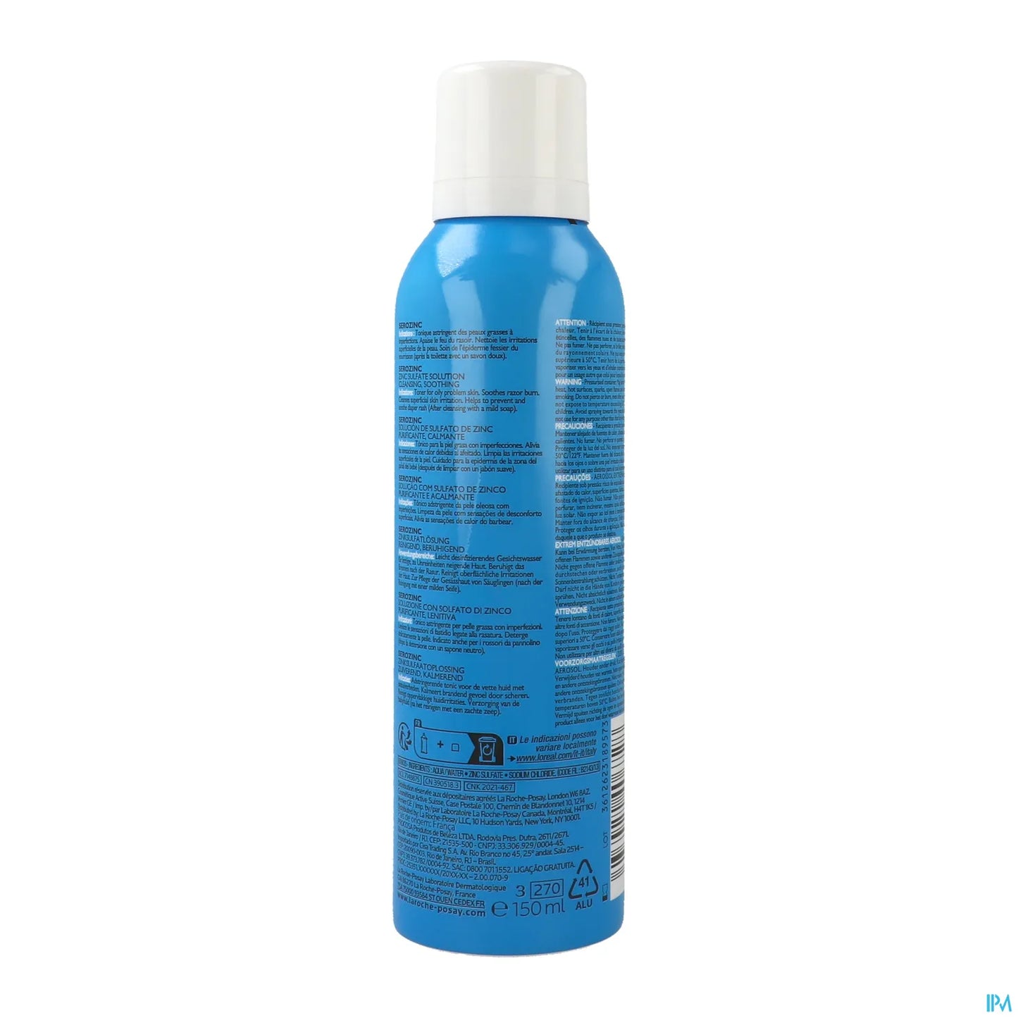 Soluzione di solfato di zinco Serozinc per pelle grassa 150 ml