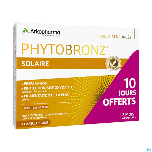 Arkopharma Phytobronz Préparateur Soleil 60 Capsules