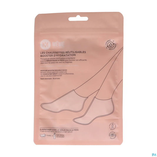 MÊME Chaussettes Réutilisables Booster d'Hydratation 1 paire