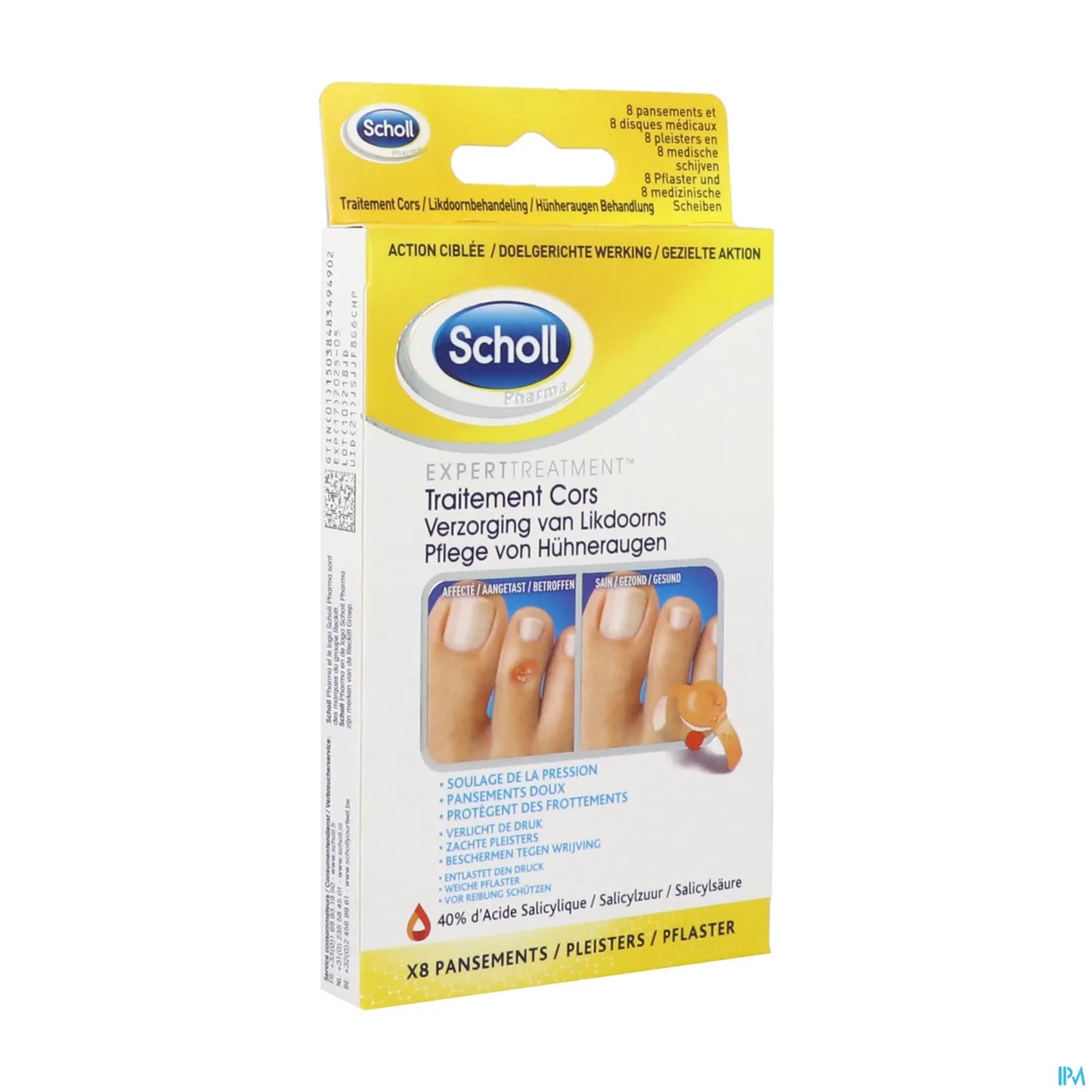 Pansements Coricides Cors Boîte de 8 Unités