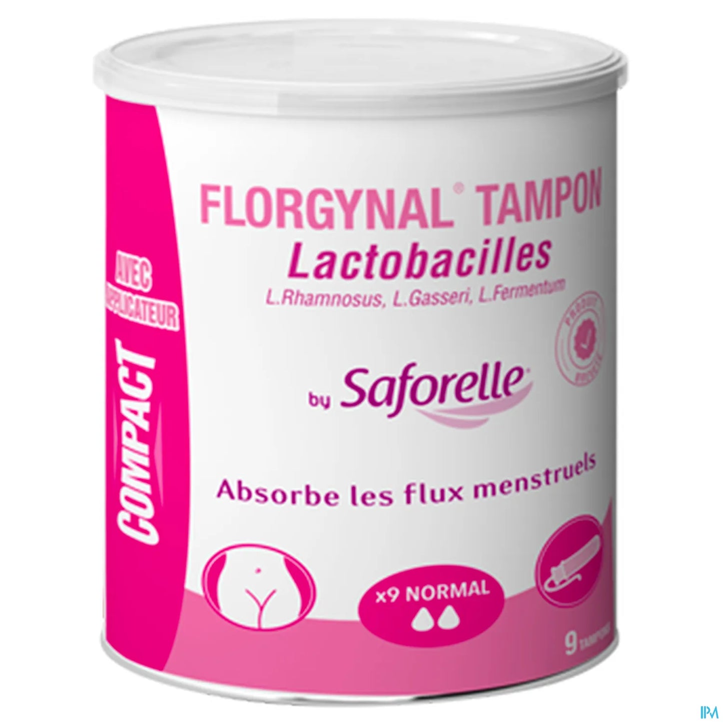 Saforelle Florgynal Tampons Probiotique Avec Applicateur Compact Normal 9 Unités