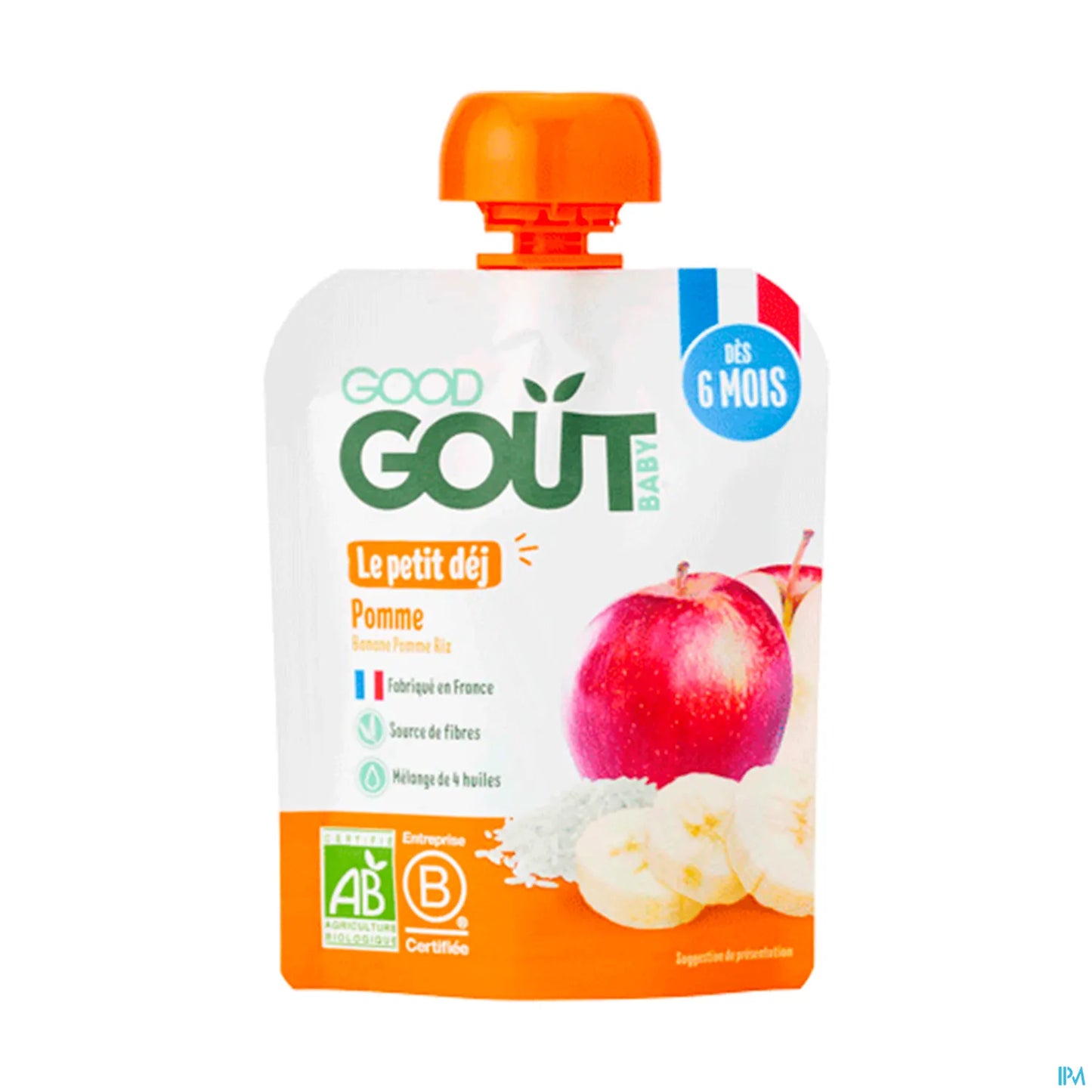 Le Petit Déj Pomme Bio Purée de Fruits 70g