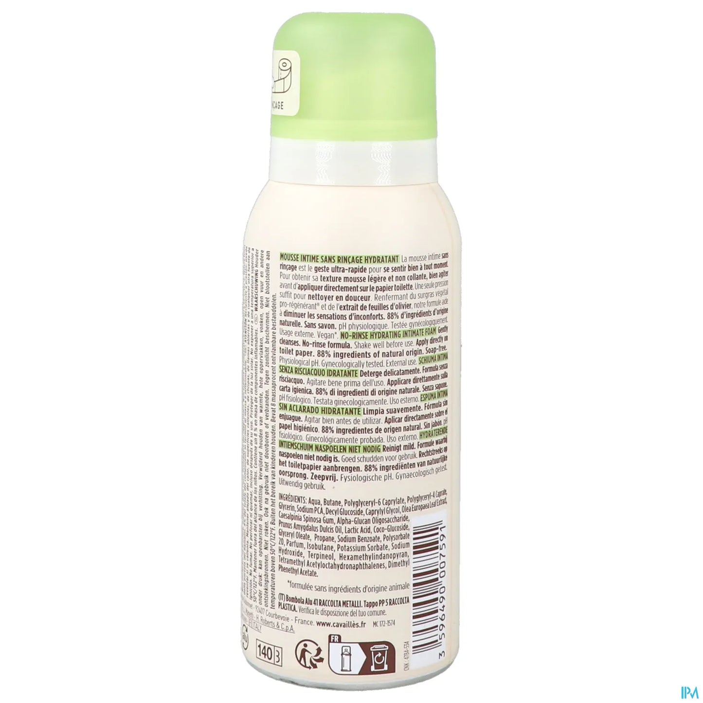 Rogé Cavaillès Mousse idratante intima senza risciacquo 100ml