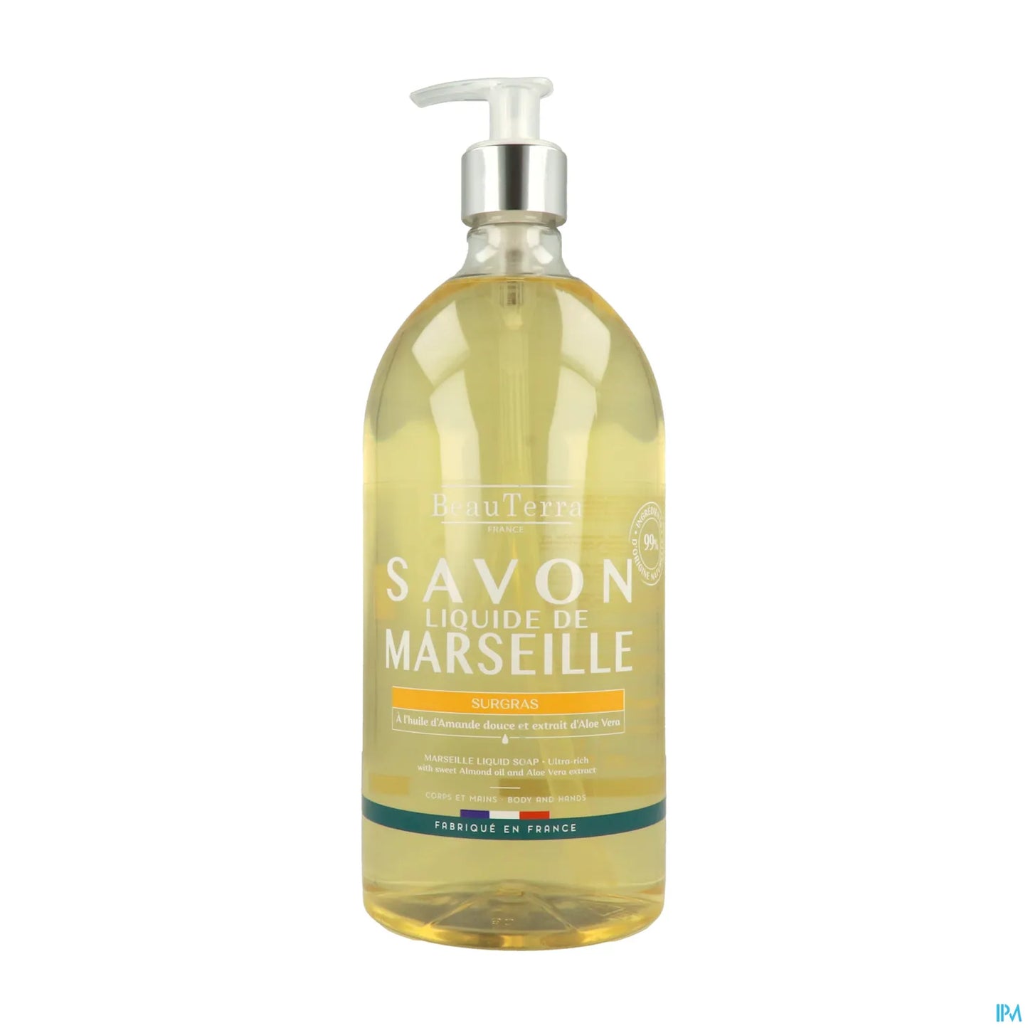 Superfatted Liquid Soap Sweet Almond Aloe Vera 1 L