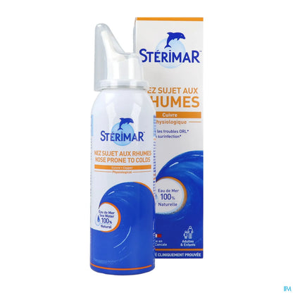 Nez Sujet Aux Rhumes Spray Eau de Mer Enrichi en Cuivre 100ml