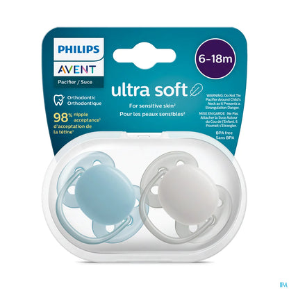 Sucette Ultra Douce 6 à 18 Mois Mixte Neutre