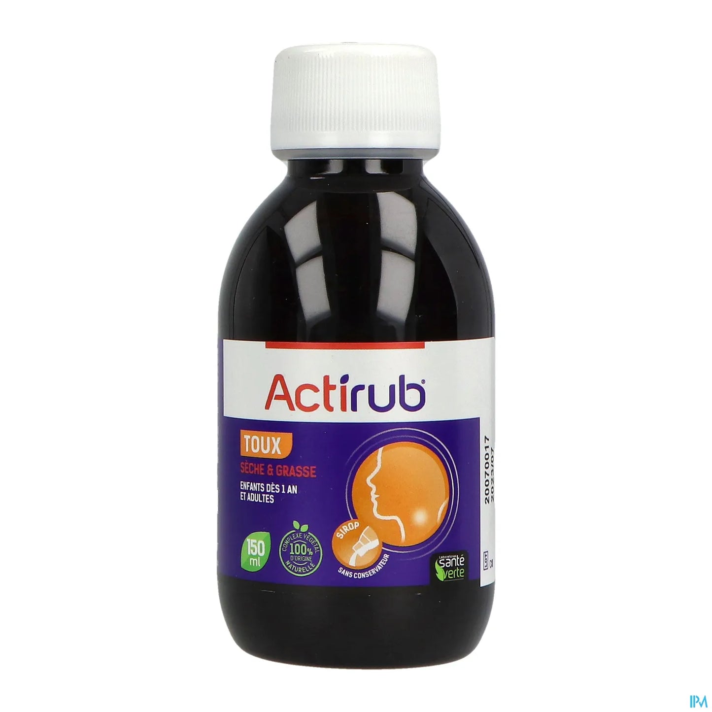 Actirub Sirop Toux Sèche et Grasse 150ml