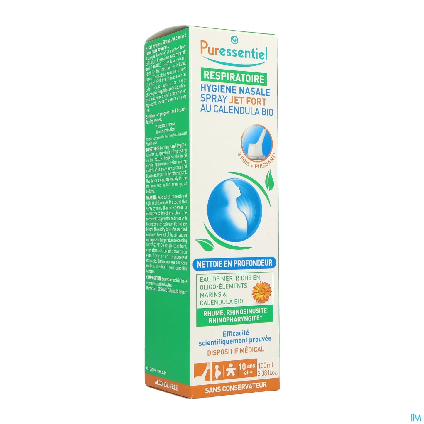 Hygiène Nasale Spray Jet Fort au Calendula Bio 100ml