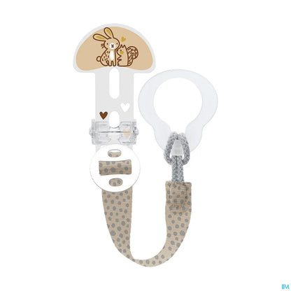 Ciuccio con clip decorativo per tutte le età, regolabile e lavabile