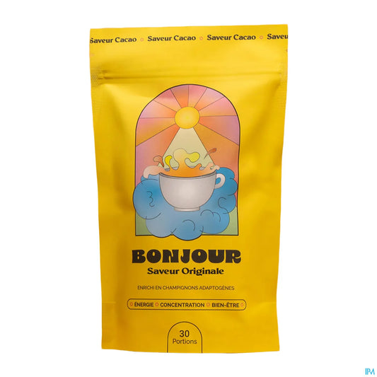 Bonjour Saveur Cacao Décaféiné 90 g 15 Portions