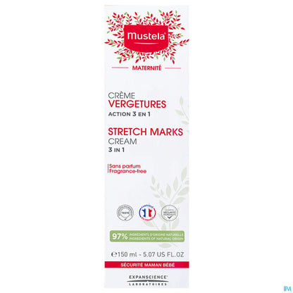 Maternity Stretch Mark Cream Fragrance Free 150 ml