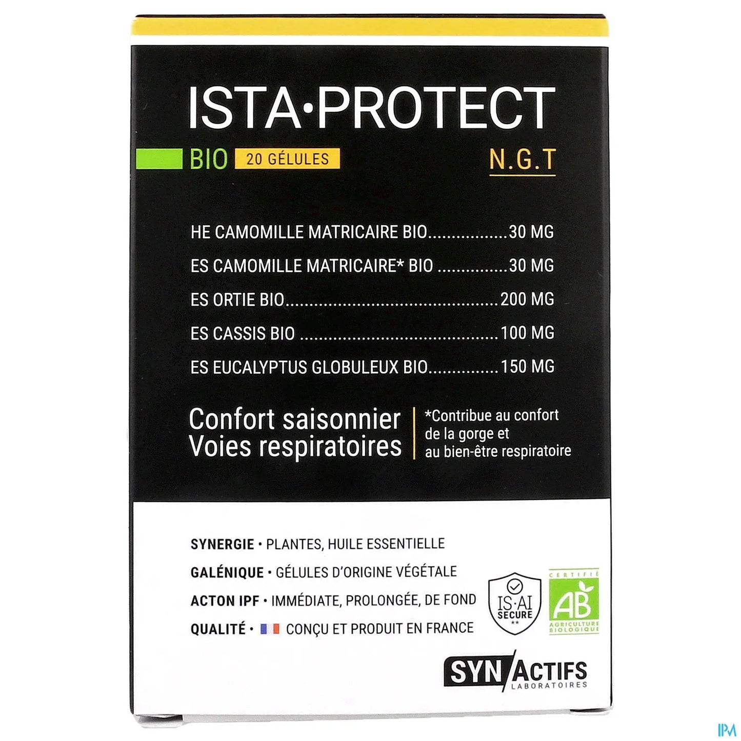 Synactifs IstaProtect Bio 20 Gélules