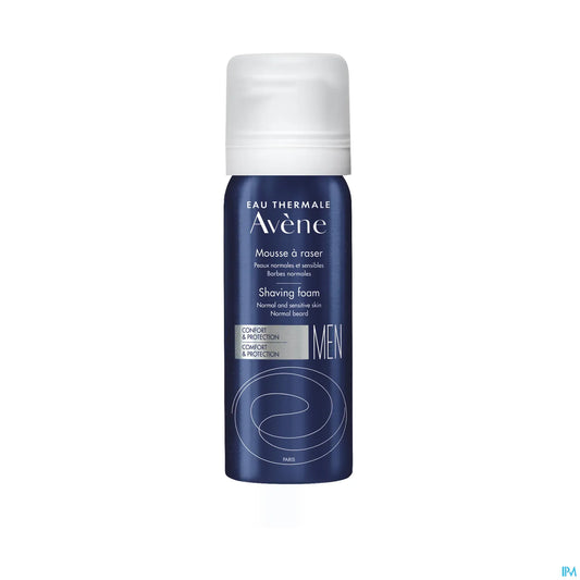 Men Mousse à Raser 50ml Format Voyage Peaux Normales et Sensibles Barbes Normales