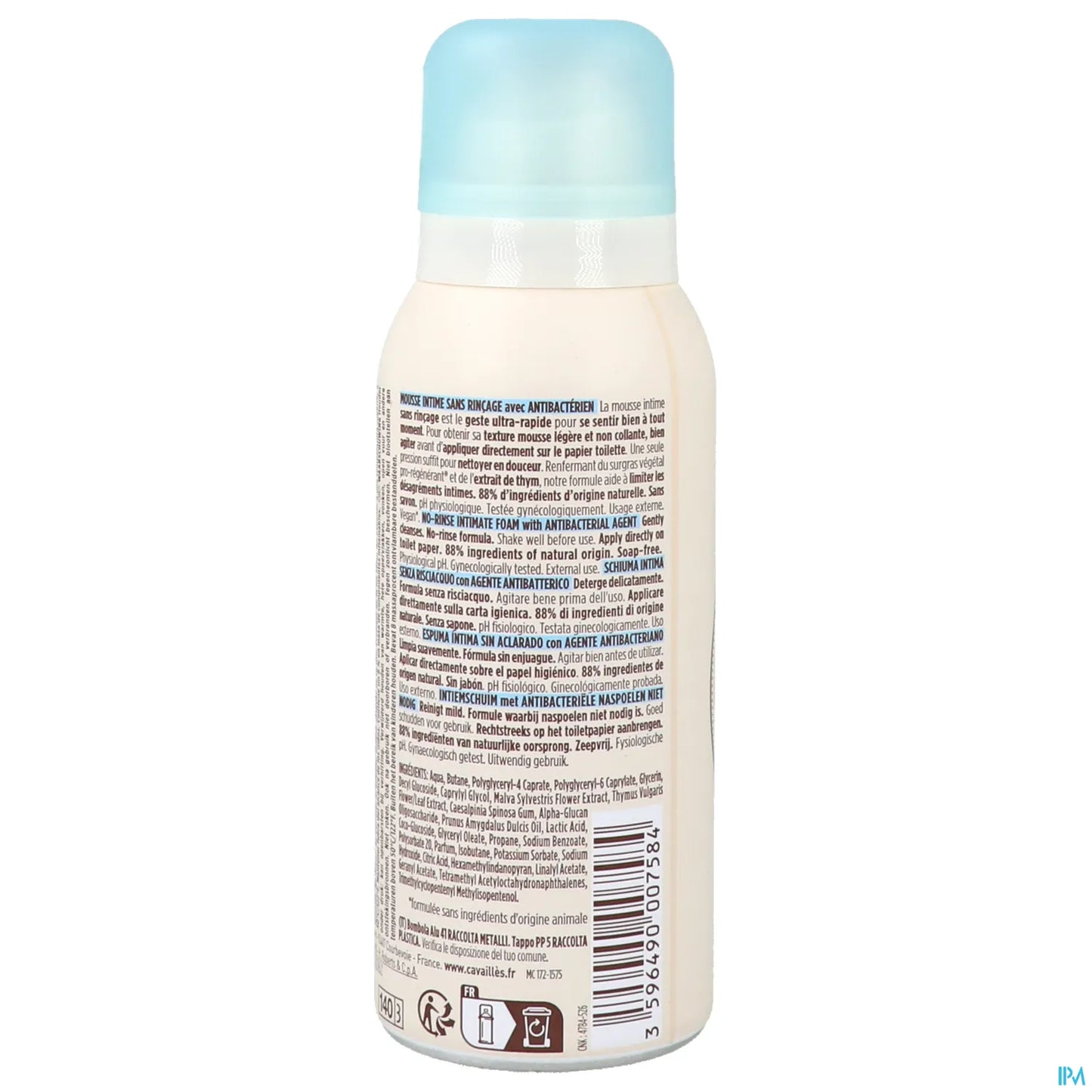 Rogé Cavaillès Schiuma Intima Antibatterica Senza Risciacquo 100ml