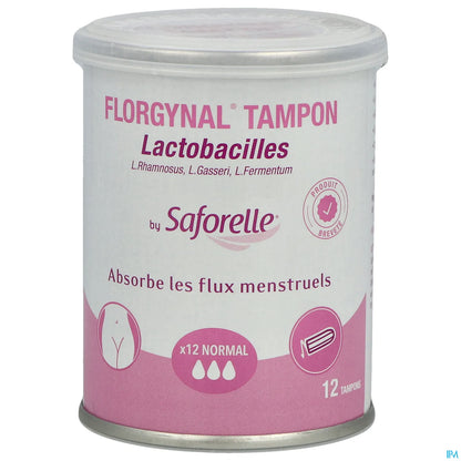 Saforelle Florgynal Tampon Probiotique Normal Boîte 12
