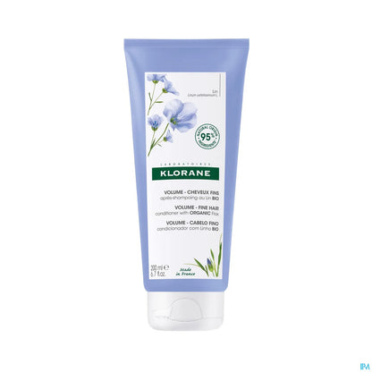 Balsamo con fibre di lino per volume e districazione per capelli fini e senza volume 200 ml