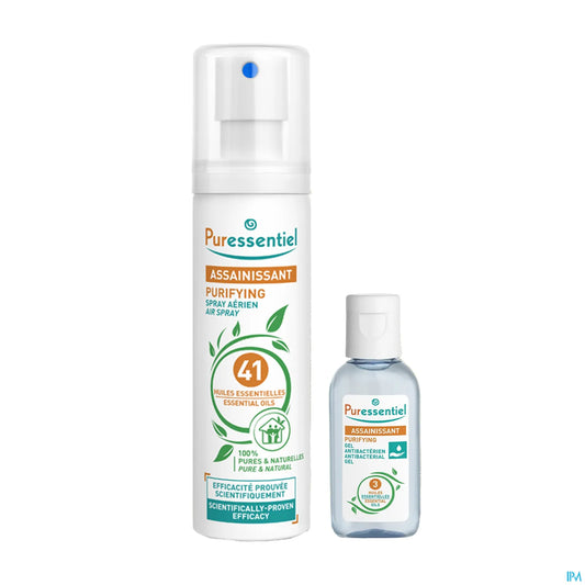 Sanitizing Spray 200 mL + Antibacterial Gel 25 mL
