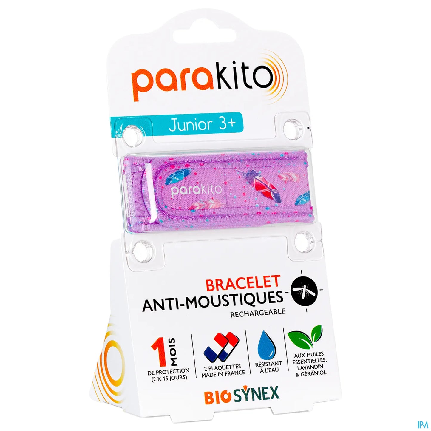 Junior Plume Bracelet Anti-Moustiques Rechargeable Enfant