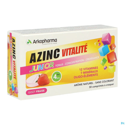 Azinc Vitalité Junior 30 compresse masticabili gusto fragola