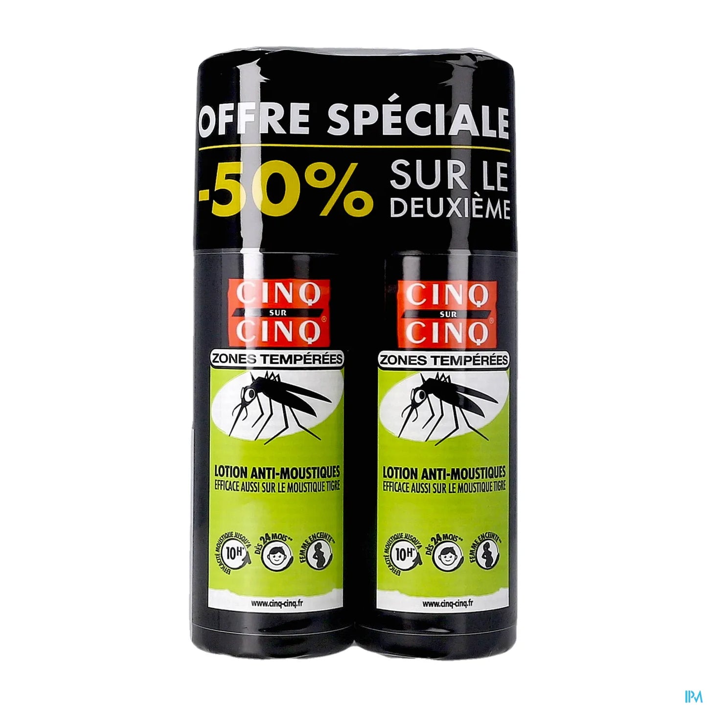 Lot De 2 Lotion Anti-Moustiques Zones Tempérées France Europe 100ml