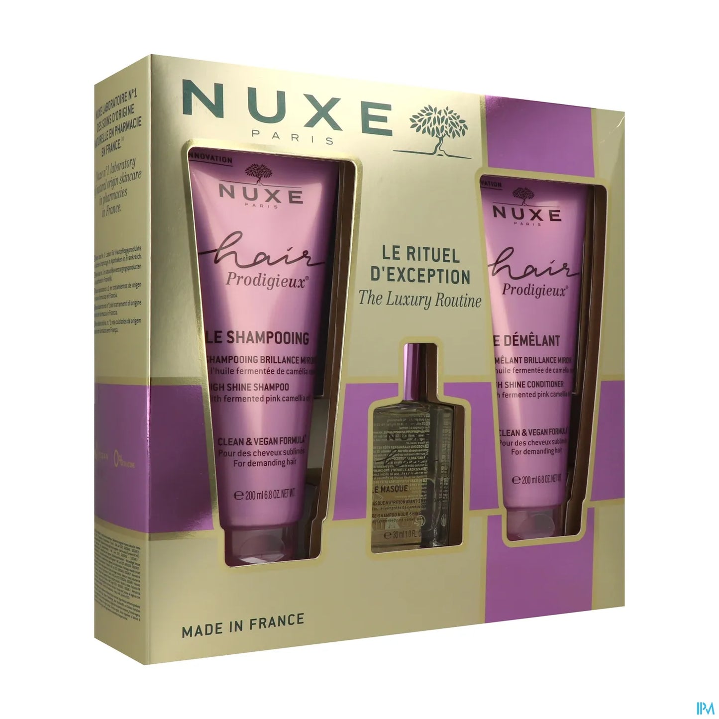 Hair Prodigieux Christmas 2024 Gift Set Shampoo 200 mL Conditioner 200 mL Mask 30 mL