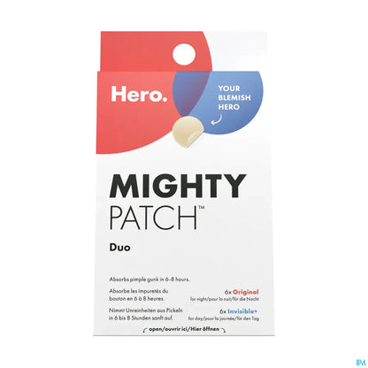 Mighty Patch Duo Anti-Acne 12 cerotti idrocolloidali
