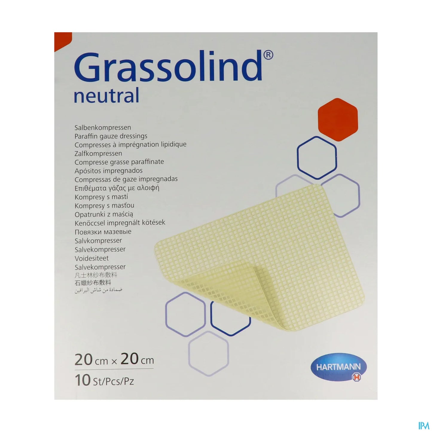 Grassolind Neutral 20 x 20 cm Boîte de 10