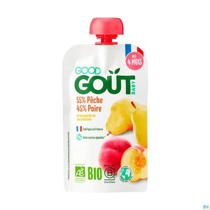 Purée de Fruit Pêche Poire 120g