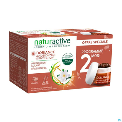 Doriance Autobronzant & Protection Lot de 2 x 30 Capsules + Bracelet