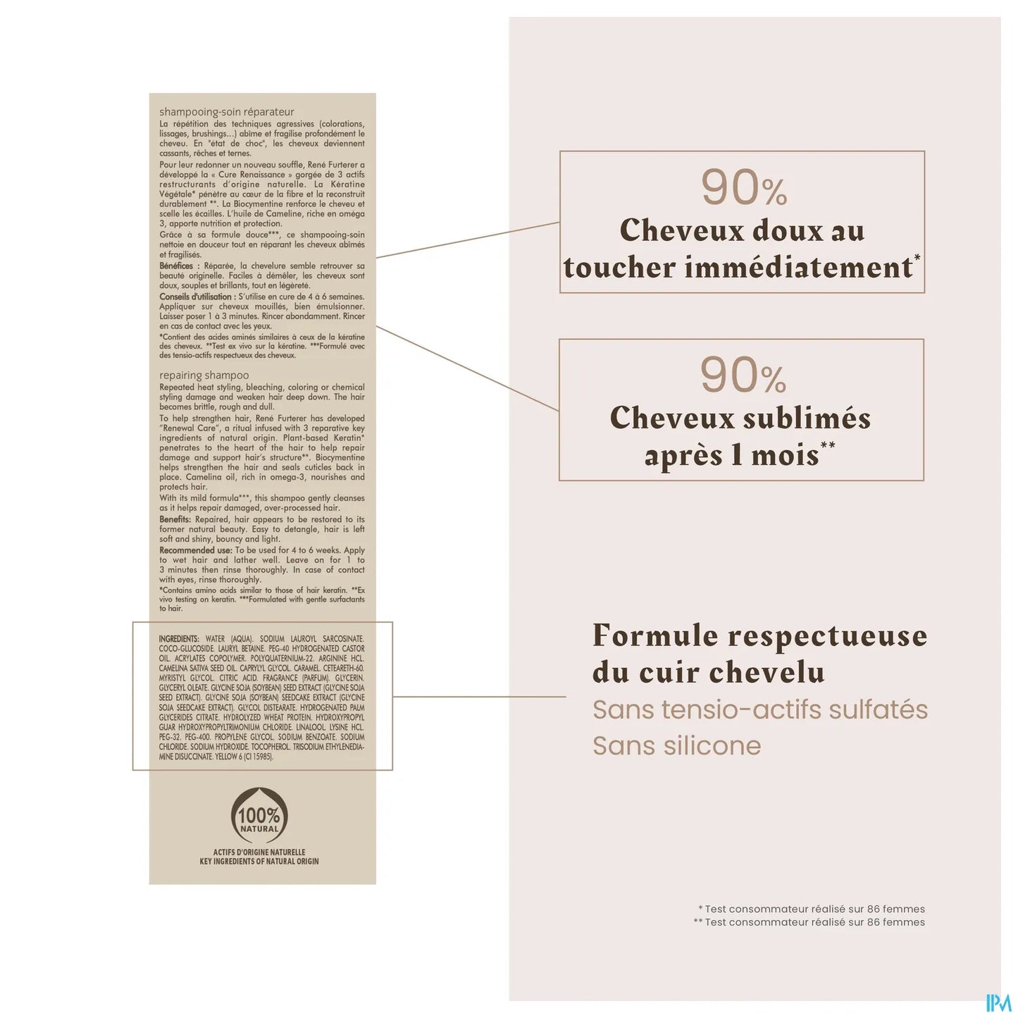 Shampoo riparatore alla cheratina Absolue 200 ml