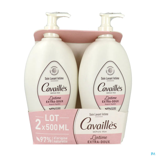 Rogé Cavaillès Soin Lavant Intime Extra-Doux Lot de 2 x 500 ml
