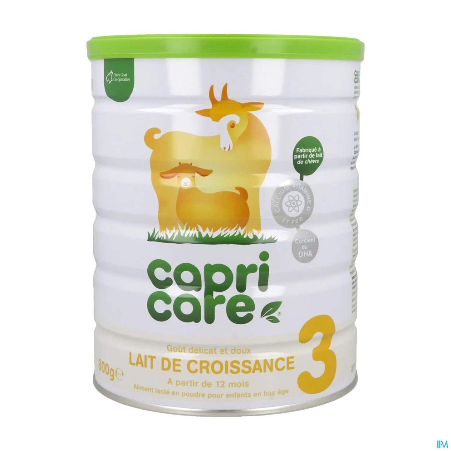 Capricare Lait de Croissance en Poudre de Chèvre 3ème Âge 800g