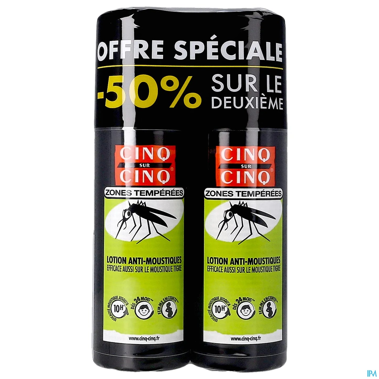 Lot De 2 Lotion Anti-Moustiques Zones Tempérées France Europe 100ml