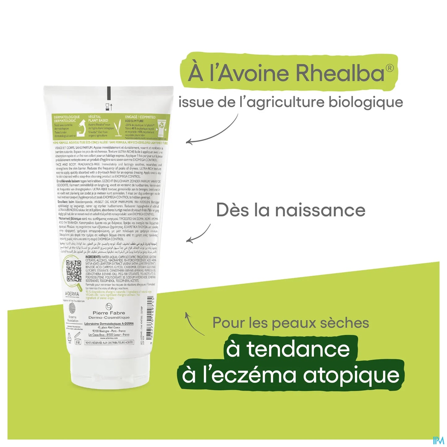 Exomega Control Baume Émollient 200 ml