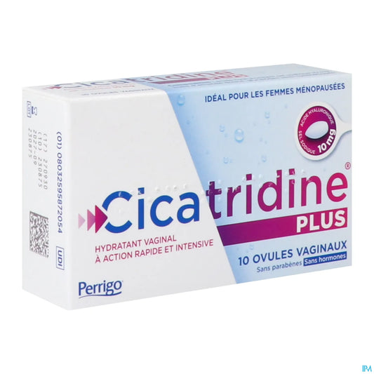 HRA Pharma Cicatridine Plus Ovules Vaginaux Hydratant Action Rapide x10