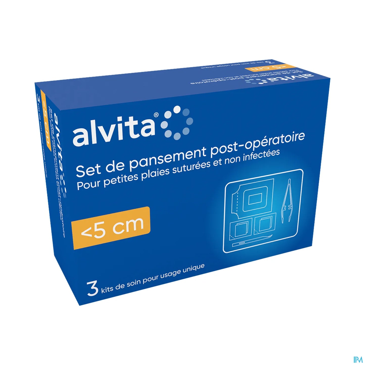 Set di medicazione post-operatoria <5 cm 3 unità