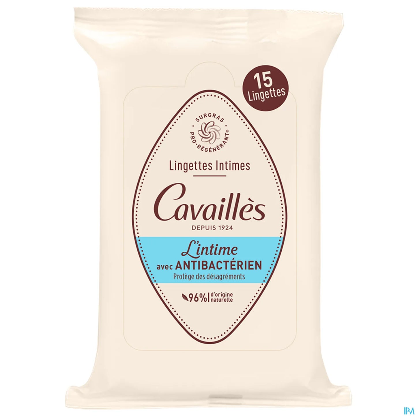 Rogé Cavaillès Antibacterial Intimate Wipes 15 Units