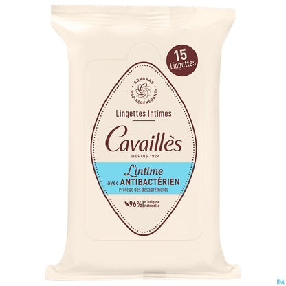 Rogé Cavaillès Antibacterial Intimate Wipes 15 Units