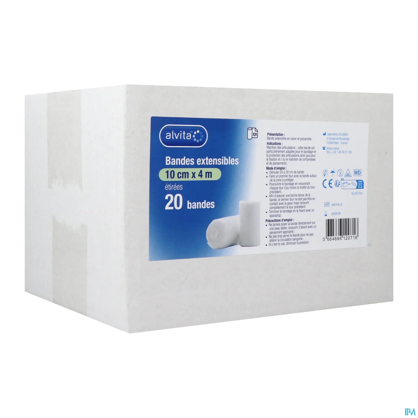 Bande Extensible 10 cm x 4 m 20 Unités