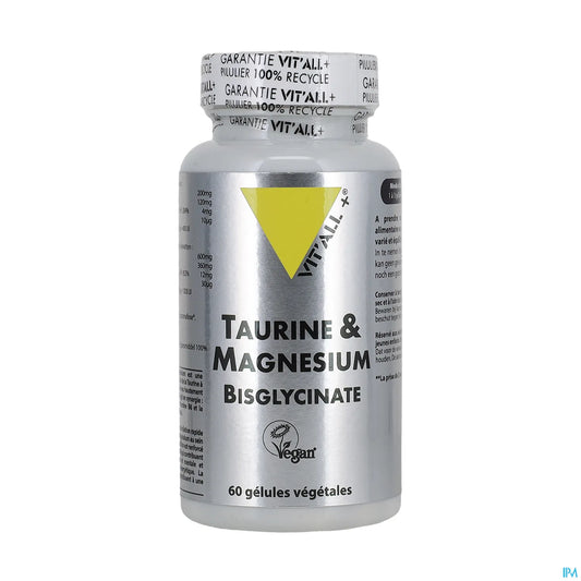 Taurine &amp; Magnesium Bisglycinate 60 Vegetable Capsules
