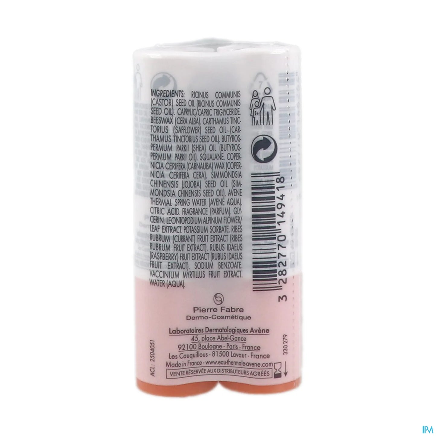 Stick Lèvres Hydratant 4g X2