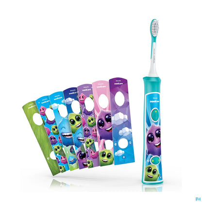 Spazzolino elettrico per bambini Bluetooth blu 1 unità