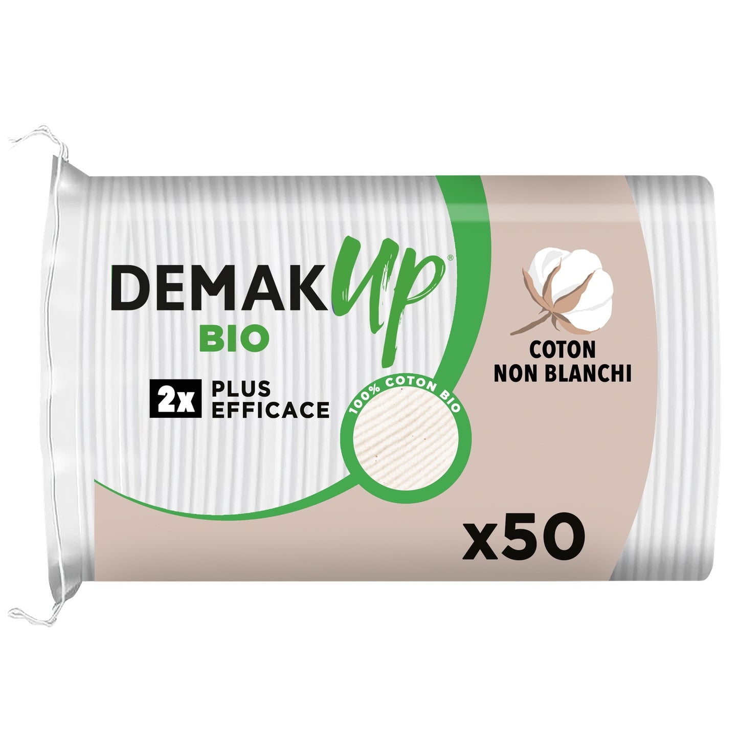 Dischetti di cotone ovali Adapt Bio Natural Fibers X50