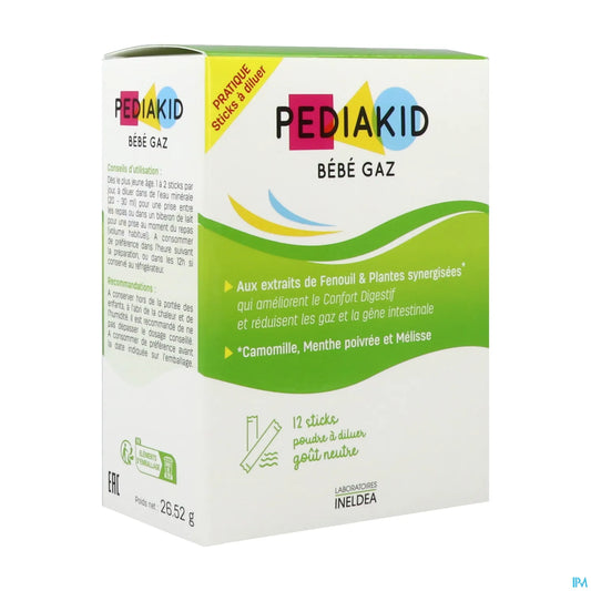 Ineldea Pediakid Baby Gas 12 Sticks