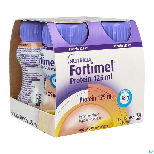 Fortimel Protein 2,4 kcal Pêche Mangue 125 mL x 4