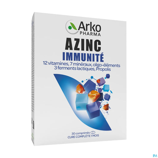 Azinc Immunité 30 Comprimés Tri-couches