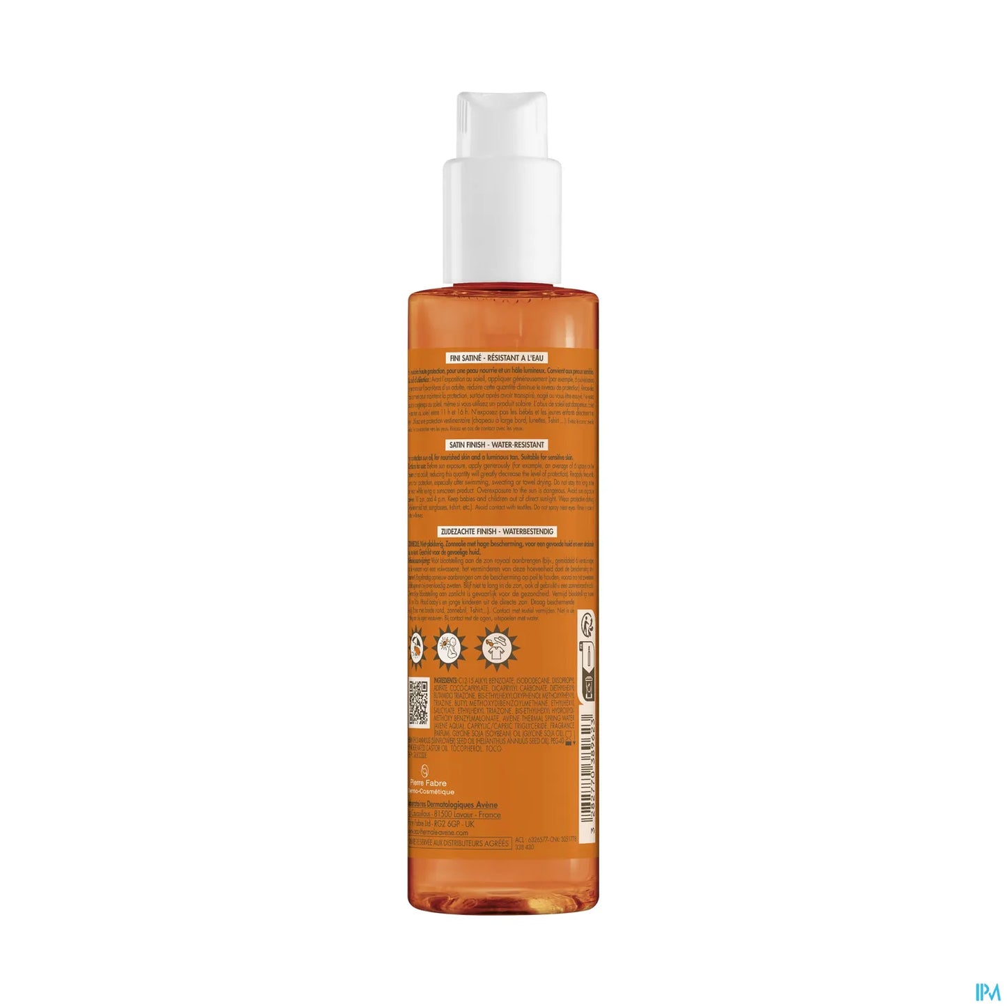 Olio solare ad alta protezione SPF30 per pelli sensibili 200 ml
