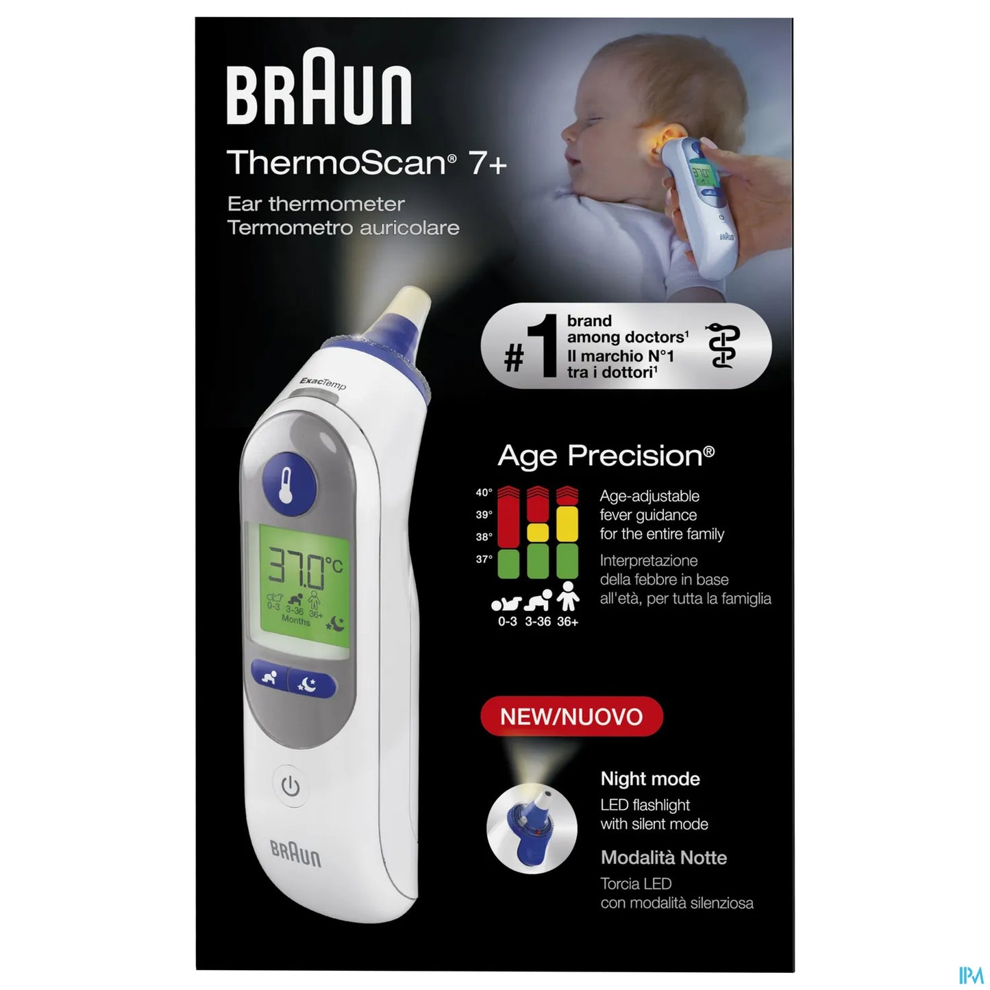 Braun Thermoscan 7+ IRT 6525 Ear Thermometer