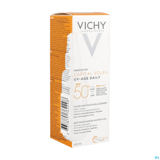 Capital Soleil UV-Age Daily SPF50+ Fluido Anti-Età all'Acqua 40ml